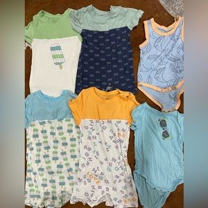 Silkberry Baby Bamboo Rompers One Piece Lot Of 6 6-12 M 18-24Months